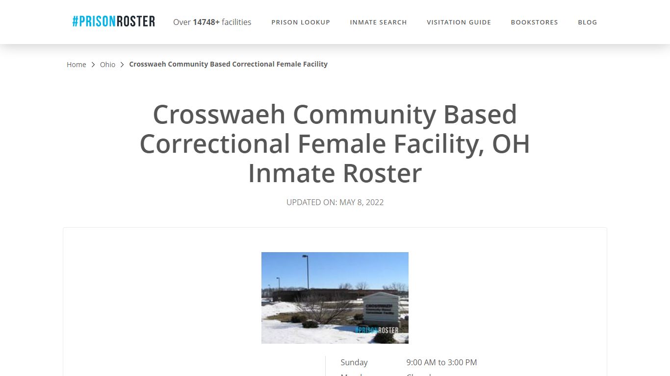 Crosswaeh Community Based Correctional ... - Inmate Locator